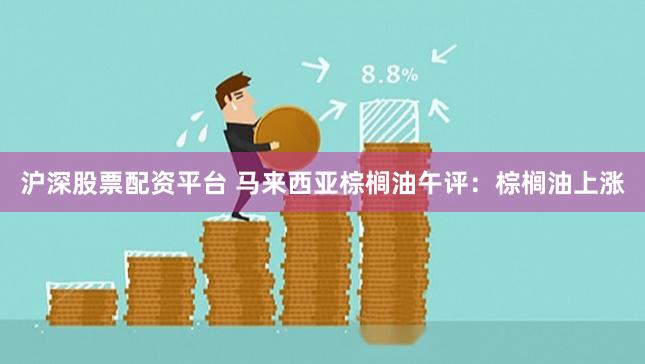 沪深股票配资平台 马来西亚棕榈油午评：棕榈油上涨