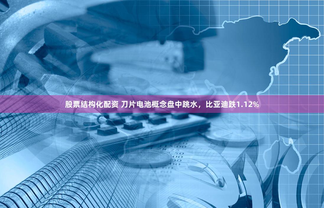 股票结构化配资 刀片电池概念盘中跳水，比亚迪跌1.12%