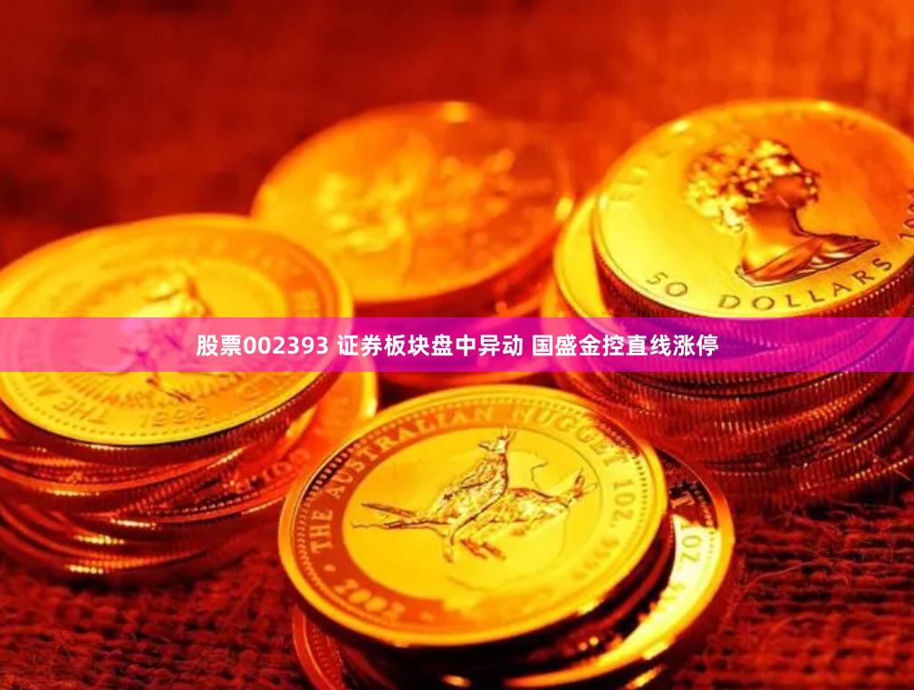 股票002393 证券板块盘中异动 国盛金控直线涨停