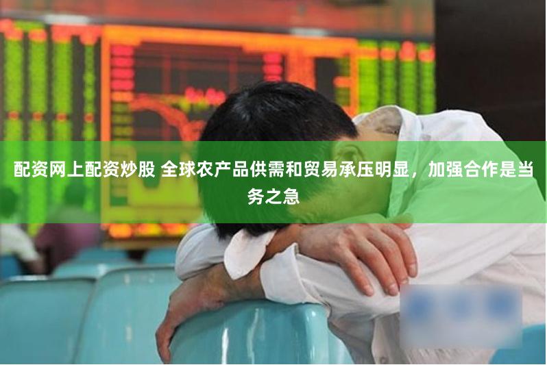 配资网上配资炒股 全球农产品供需和贸易承压明显，加强合作是当务之急
