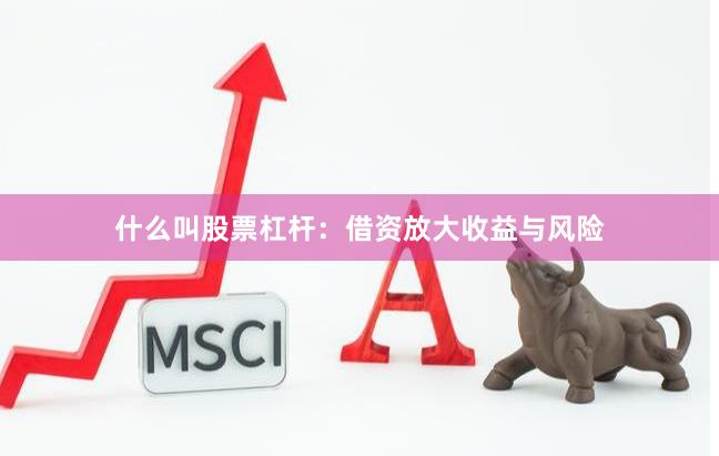 什么叫股票杠杆:借资放大收益与风险